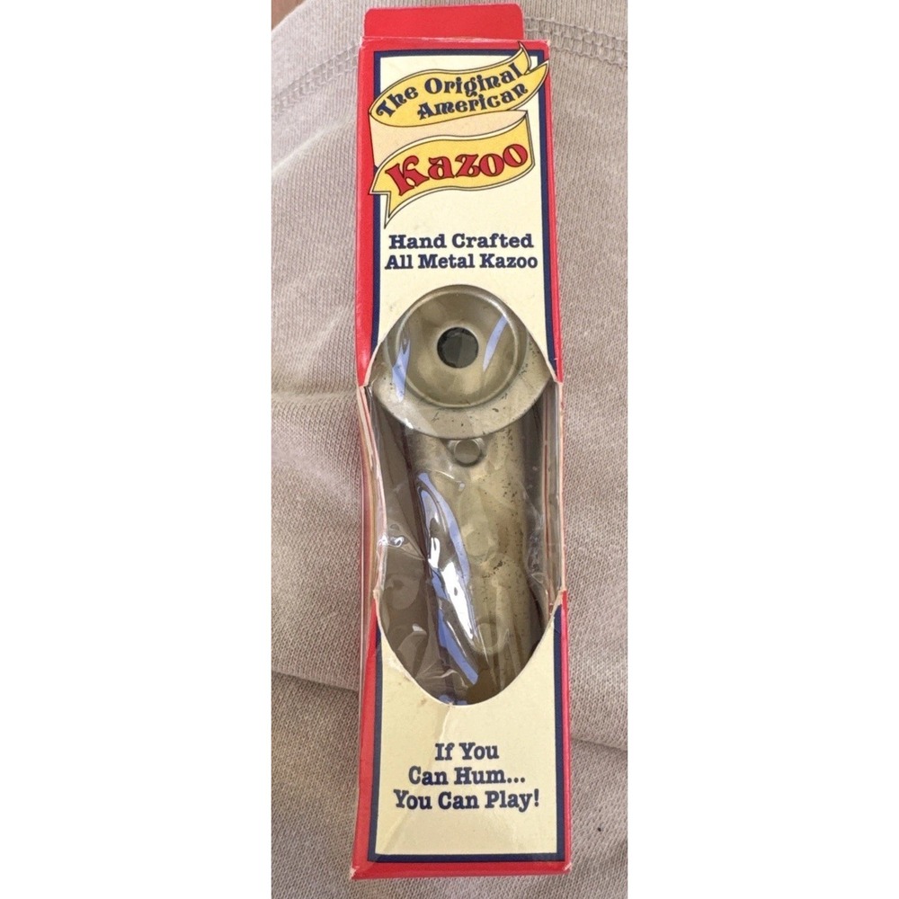 The Original American Kazoo All Metal Hand Crafted USA Classic #19 Retro Tin Toy